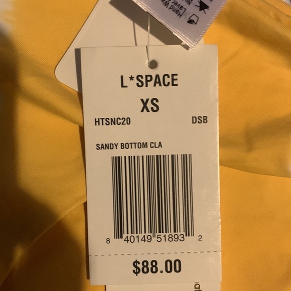 NWT L*Space Diagonal Sunburst Sandy Bikini Bottom - Picture 8 of 10